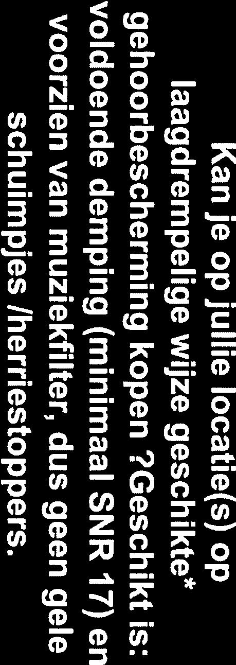 Uit de enquête onder poppodia: Q9 Kan je op jullie locatie(s) op laagdrempelige wijze geschikte* gehoorbescherming kopen?