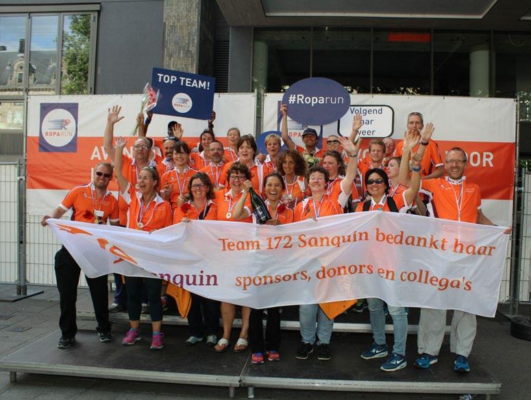 Vrijdag 2 juni: Team 172 Sanquin verzamelt vroeg in de morgen in Rotterdam en wordt door een aantal collega s hartelijk ontvangen met koffie en wat lekkers.