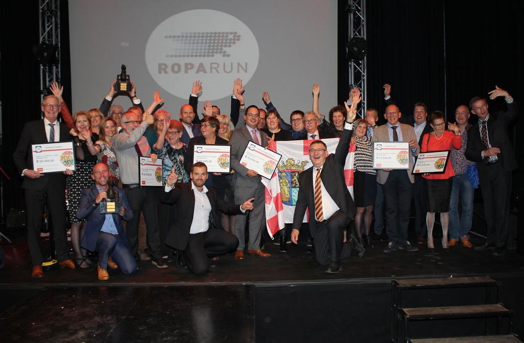 ROPARUN DOELENAVOND ROPARUN DOELENAVOND Op vrijdagavond 6 oktober organiseerde de Roparun haar jaarlijkse Doelenavond in Hal 4.1 in Rotterdam.