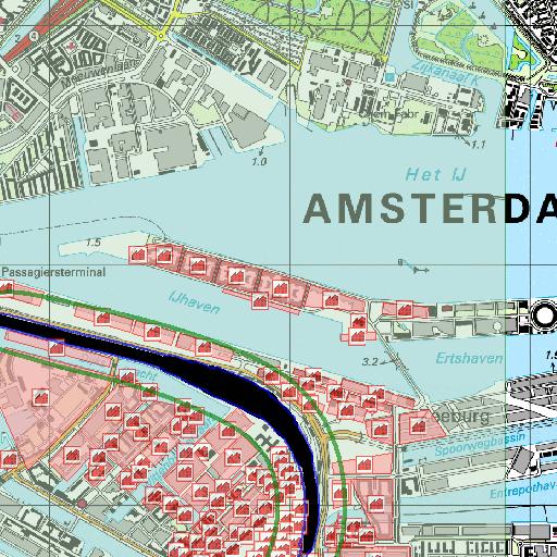 Externe veiligheid spoor bestemmingsplan Water 11 4. Risicoberekening 4.1. Plaatsgebonden risico Figuur 3 toont de ligging van de contouren. Er is geen contour gevonden voor de grenswaarde van 1.