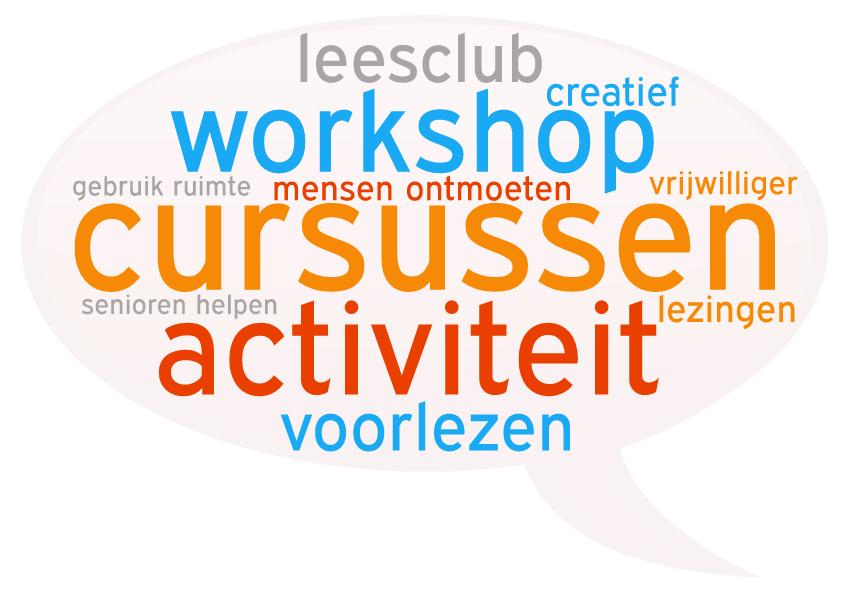 4.2 Leden zien zichzelf vooral actief in de Bibliotheek door het geven van cursussen en workshops, activiteiten, leesclubs en