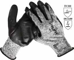 NBR heeft een grotere snijbestendigheid dan latex. N.B. NBR handschoenen in deze groep zijn niet altijd vloeistofdicht dus beschermen ze de gebruiker niet als deze met de handen in chemicaliën werkt, zie daarvoor de chemische bestendige handschoenen.