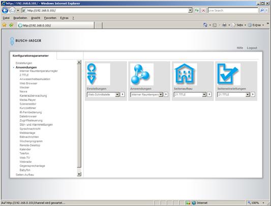 Functiebeschrijvingen 13.26 Webinterface Via de webinterface op de kunnen gebruikers de via een browserinterface instellen, naast de configuratie-instellingen die op het apparaat zelf gegeven zijn.