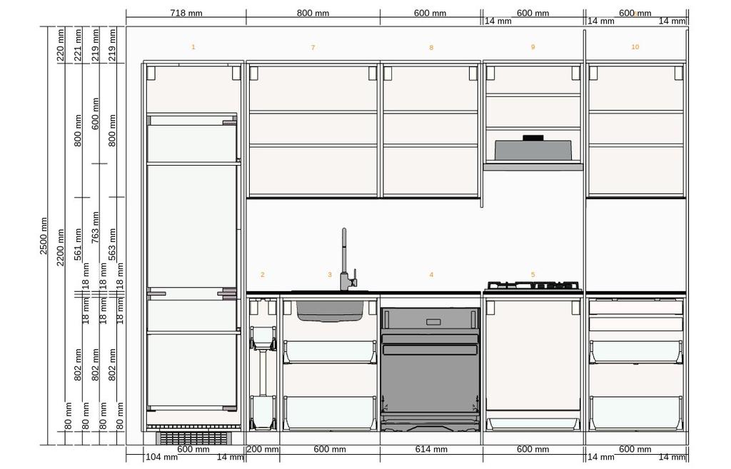 keuken recht Westelijke muur 0001 0006 8444 Alle afmetingen in cm Belangrijk IKEA accepteert geen claims ten aanzien van de afmetingen ed genoemd in de layout.