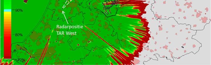 Datum 32/52 Figuur 25 Detectiekans van de TAR West verkeersleidingsradar