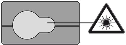 Veiligheidsvoorschriften Laserclassificatie Het instrument produceert zichtbare laserstralen, die uit het apparaat naar buiten schijnen: Het is een klasse 2 laserproduct volgens: IEC60825-1 : 2014