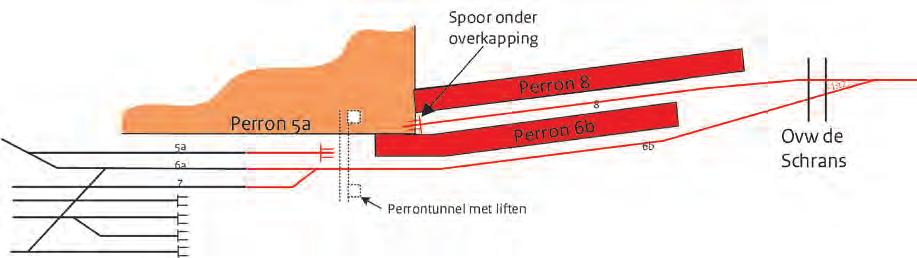 Tabel 9 Aanpassingen aan stations Object Maatregelen Afbeelding Station Leeuwarden Configuratie station Leeuwarden Aan de oostzijde van het station Leeuwarden (ongeveer km 26,3 km 26,5) wordt spoor