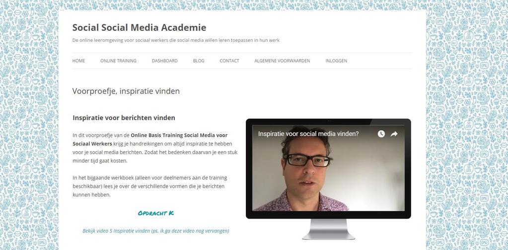 E-learning over berichten plannen http://www.