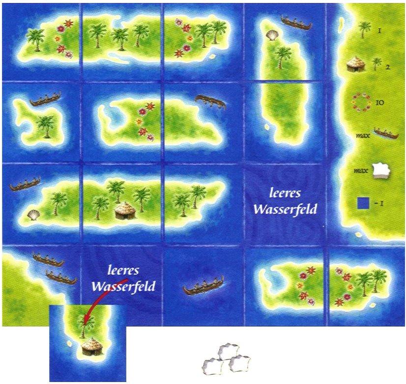 profspelers) Voor deze varianten worden de kleine schepen gebruikt. Aan het begin van het spel ontvangt iedere speler een schip in zijn kleur en plaatst dit schip naast zijn spelersbord.