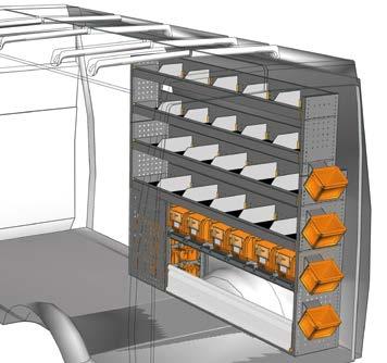 Volume - Volume Wielbasis - Wheelbase Jaar - Year 12 m³ 4035 mm 2014 23 Heeft u uw ideale inrichting niet gevonden? Dan wendt u zich aan onze vakmensen voor bedrijfswageninrichtingen.