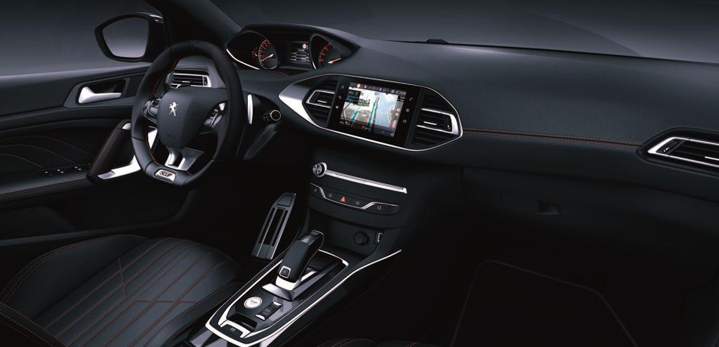 touchscreen. Een lay-out die het autorijden nog dynamischer en instinctiever maakt. Laat u verleiden door het verfijnde en pure interieur van de PEUGEOT 308.