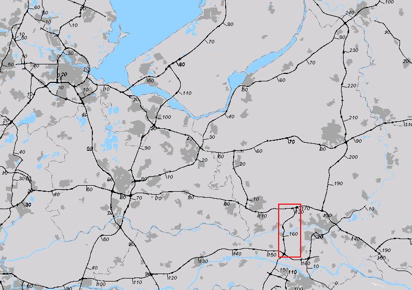 5. Het onderzoeksgebied Als onderzoeksgebied is gekozen voor het wegvak op de A50 tussen knooppunt Grijsoord en knooppunt Valburg (zie figuur 5.1).