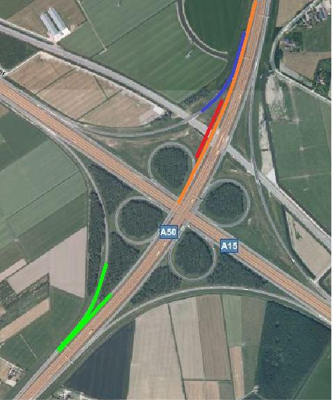 Wegkenmerken De wegkenmerken van locatie Rijnbrug en locatie Valburg zullen beschreven worden. Op deze twee locaties komt fout 2 veel voor.
