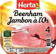 hetzij 2,58 per fles HERTA beenham 150 g normale prijs 3,25 promoprijs kg 10,80 1 62 OP VERTOON VAN JE TOP