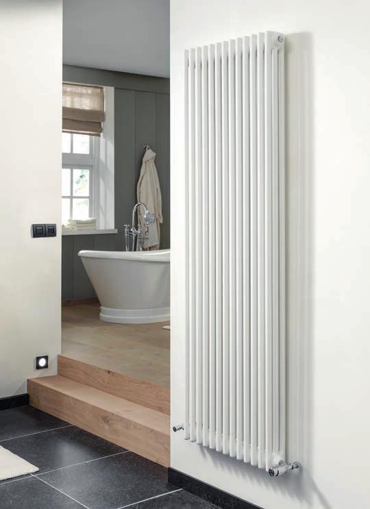 BADKAMERRADIATOR RADIATEUR DE SALLE DE BAINS 23 CALENTA TIJDLOOS KLASSIEK De Calenta bewijst dat een klassiek design uitstekend combineert in een