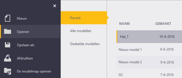 Alleen het db1 bestand versturen Hoewel het uiteraard de voorkeur heeft om het volledige model uit te wisselen, wordt in sommige gevallen alleen het *.db1 bestand doorgestuurd.