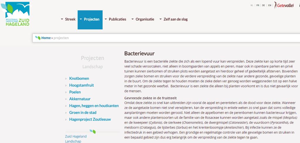 be/projecten/landschap/bacterievuur Nieuwsbrief: