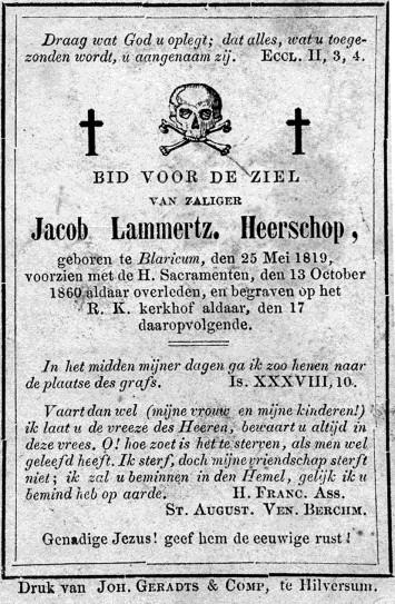 91 zijn dochter Maria met haar man Hendrik van t Klooster. In het jaar 1877 kocht hij de boerderij Wakkerendijk 172 waar zijn dochter Geertje en haar man Lammert Rigter gingen wonen.