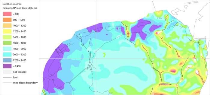 Rijnland Groep (Onder Krijt) Regionaal afgezet & bewaard gebleven 3 breukzones