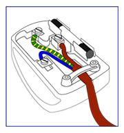 Regulatory Information connected to the terminal in the plug which is marked with the letter "E" or by the Earth symbol or coloured GREEN or GREEN AND YELLOW. 2.