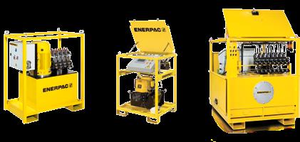 Enerpac Heavy Lifting Gecontroleerde hydraulische bewegingen Enerpac is gespecialiseerd in het ontwerpen van zeer krachtige hydraulische systemen die gebruikt worden voor het gecontroleerd