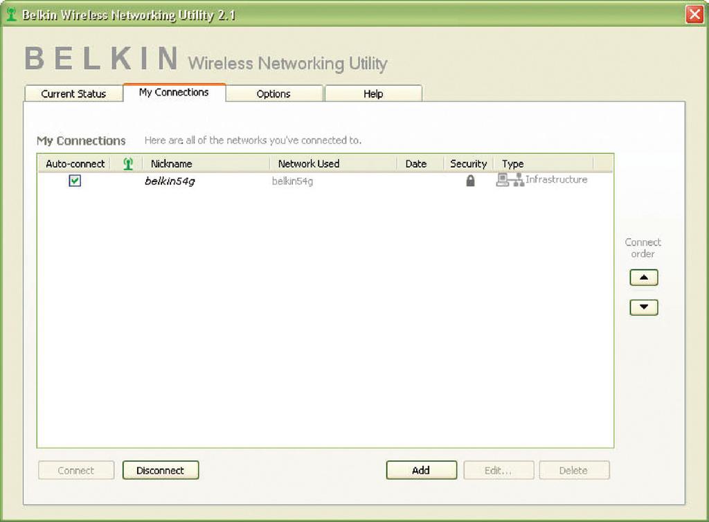 De Wireless Networking Utility van Belkin gebruiken De draadloze G desktopkaart voor het gebruik van beveiliging configureren We nemen aan dat u de draadloze router (of het accesspoint ) nu al zo
