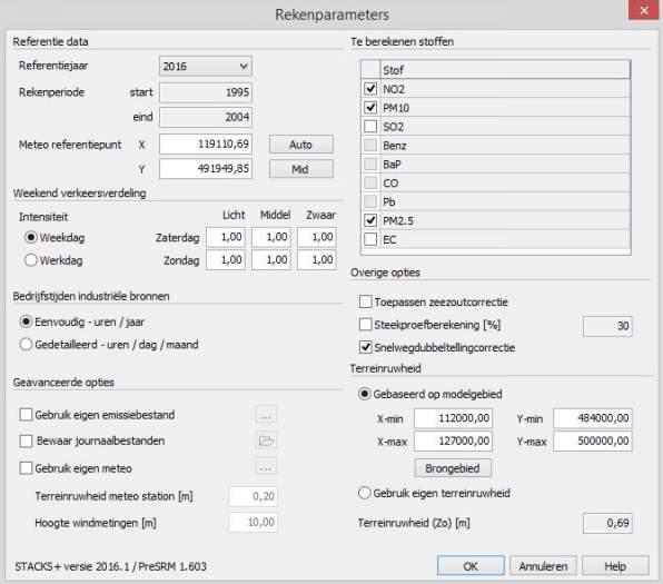 Kenmerk R006-1225344ENX-sbb-V01-NL In figuur 4.1 zijn de rekenparameters opgenomen. Bijlage 2 geeft een afdruk van het model weer. In bijlage 3 zijn de model items opgenomen. Figuur 4.