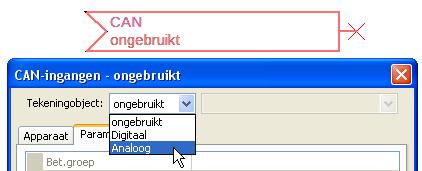 Programmering met TAPPS2 / CAN-Bus CAN-analoge ingangen Er kunnen maximaal 64 CAN-analoge ingangen worden geprogrammeerd.