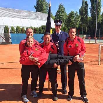#6/2017 EK Tennis Europees kampioen! Van 23 tot 30 juni werden er 3 collega s afgevaardigd naar het prestigieuze EK tennis voor politiediensten in Boedapest, Hongarije.