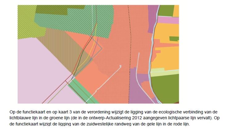 In de recent vastgestelde structuurvisie van de provincie Zuid-Holland 30 is aangegeven dat de verbindingszone parallel aan de Plasweg veranderd wordt van ligging. Zie figuur 4.3. Figuur 4.