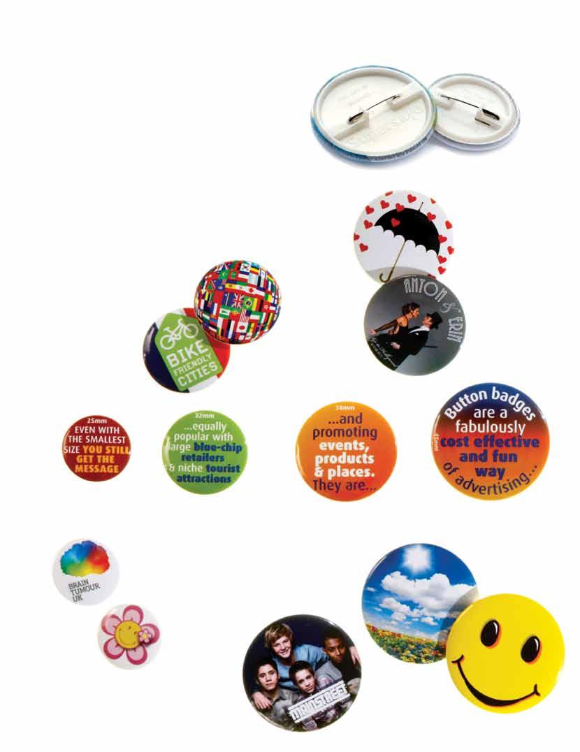Button badges verkrijgbaar met bedrukking in 1 kleur tot full colour. Verkrijgbaar in 1 vierkant, 1 rechthoekig en 6 ronde formaten.