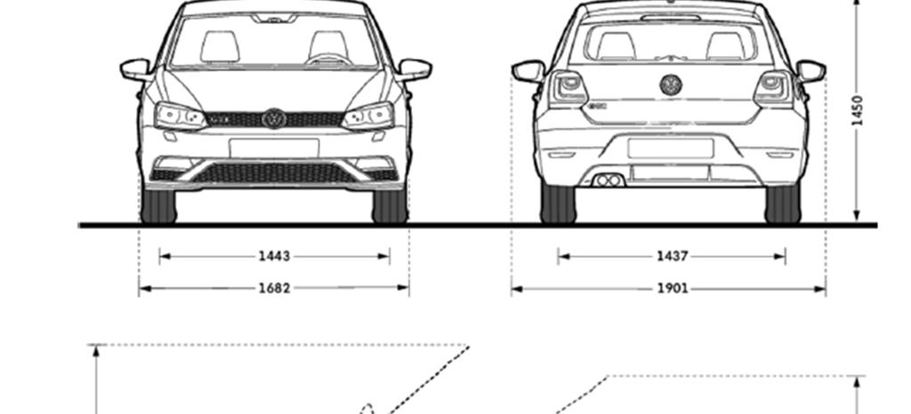 Afmetingen GTI Nieuwe Polo,