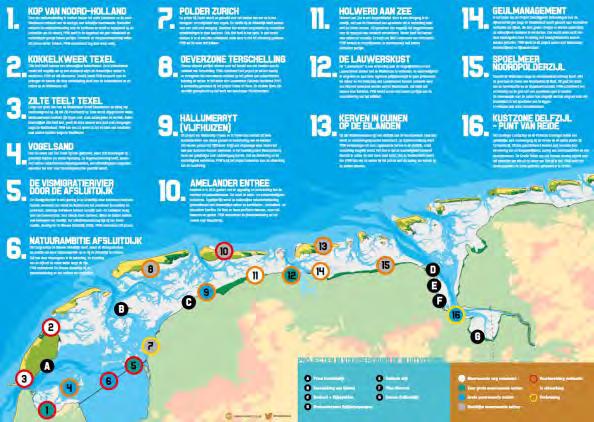 BIJLAGEN Bijlage 1: Ecologisch kansrijke, grotere locaties Randen van het Wad Deze kaart geeft de in het Programma Naar een Rijke Waddenzee (PRW) geïdentificeerde kansrijke locaties weer en