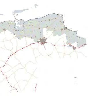 Ontwikkelgebieden In het Nederlands deel van de waddenkust 5 worden gebieden (exclusief de Waddeneilanden) onderscheiden (zie kaart).