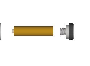Niet-metalen leidingen traceren met een sonde : Batterij, kabelgoot sonde 33 khz Kabelgoot sonde De kabelgoot sonde is uitsluitend leverbaar in 33kHz (geel van kleur) en wordt gevoed door één