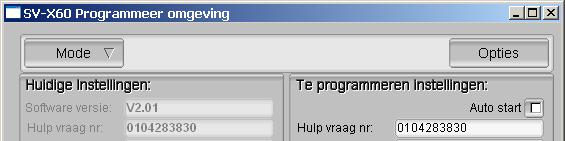 Programmeren Om de parameters in de aan te passen dient de programmeermodus ingesteld te