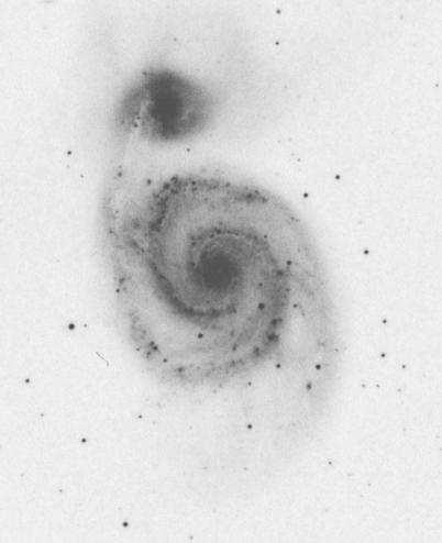 Messier 51, de draaikolknevel, door
