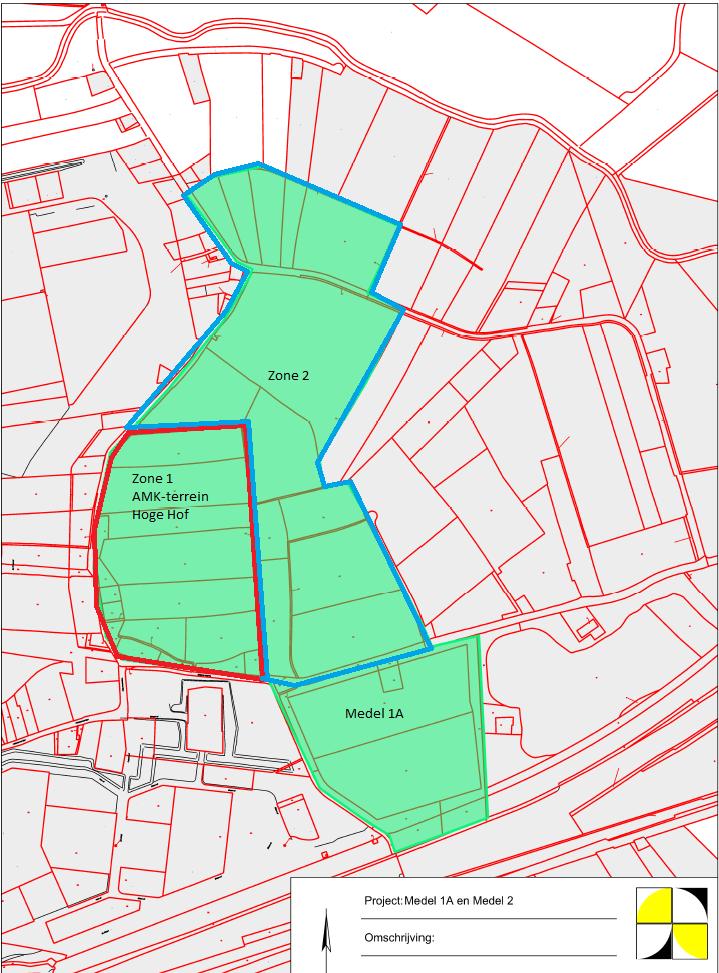 De 2 e zone betrof het overige deel van het voorgenomen ontwikkelingsgebied, op dat moment nog nooit door veldonderzoek in kaart gebracht.