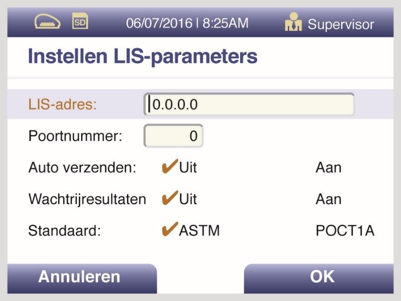 Gebruik de Pijlen op/neer om het poortnummer te selecteren en gebruik vervolgens het cijferblok om het nummer in te voeren.