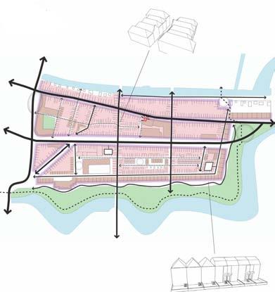 Figuur 2.40 Ruimtelijke structuur Hogewoerd 2.