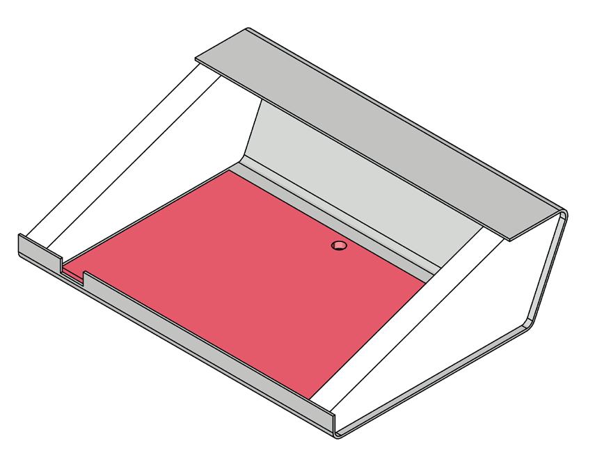 Let op: voorzichtig boren omdat het boorgat zich aan de zijkant bevindt; eventueel met een boortje ø,5 mm