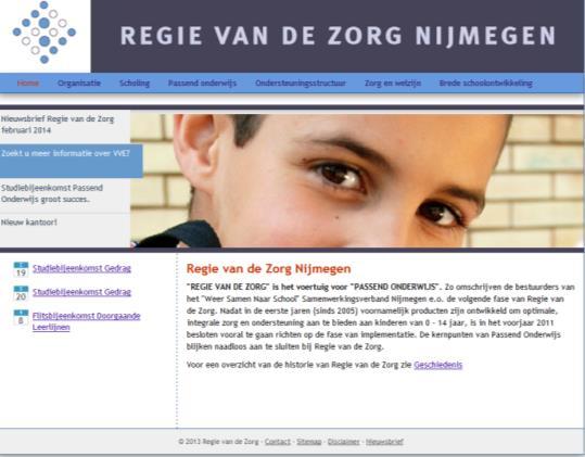 Alle onderdelen betrekking hebbend op de Brede schoolontwikkeling Nijmegen staat op een andere website: www.bredescholen-nijmegen.nl.