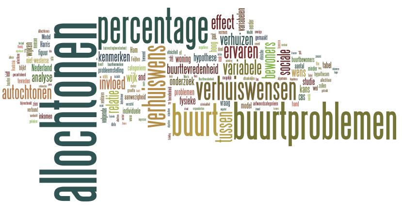 Voor iemand wijken Het effect van het percentage allochtonen in de buurt en buurtproblemen op verhuiswensen van allochtone en