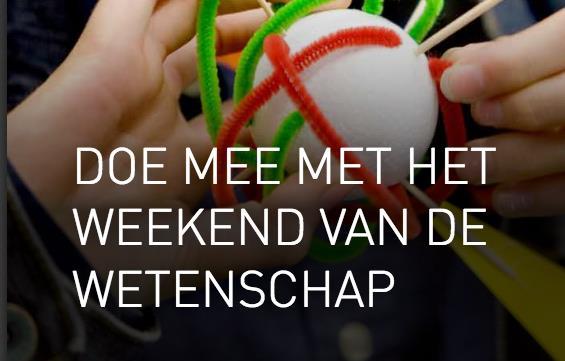 Externen Tijdens het eerste weekend van oktober brengt het Weekend van de Wetenschap je backstage bij bedrijven, instituten, universiteiten,