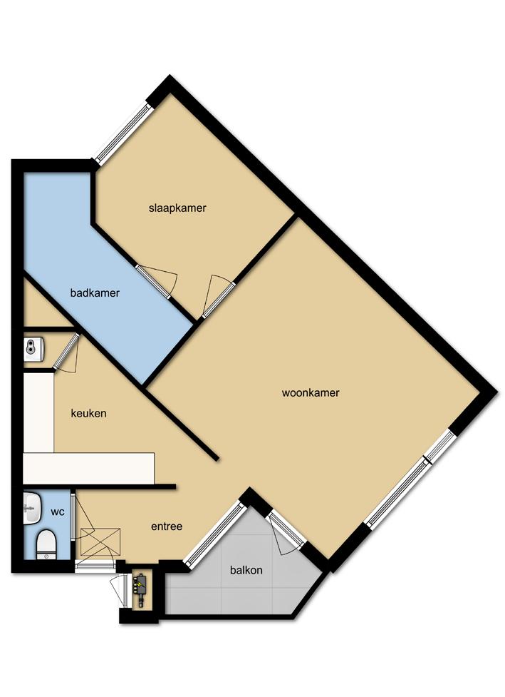 Aan deze plattegrond kunnen