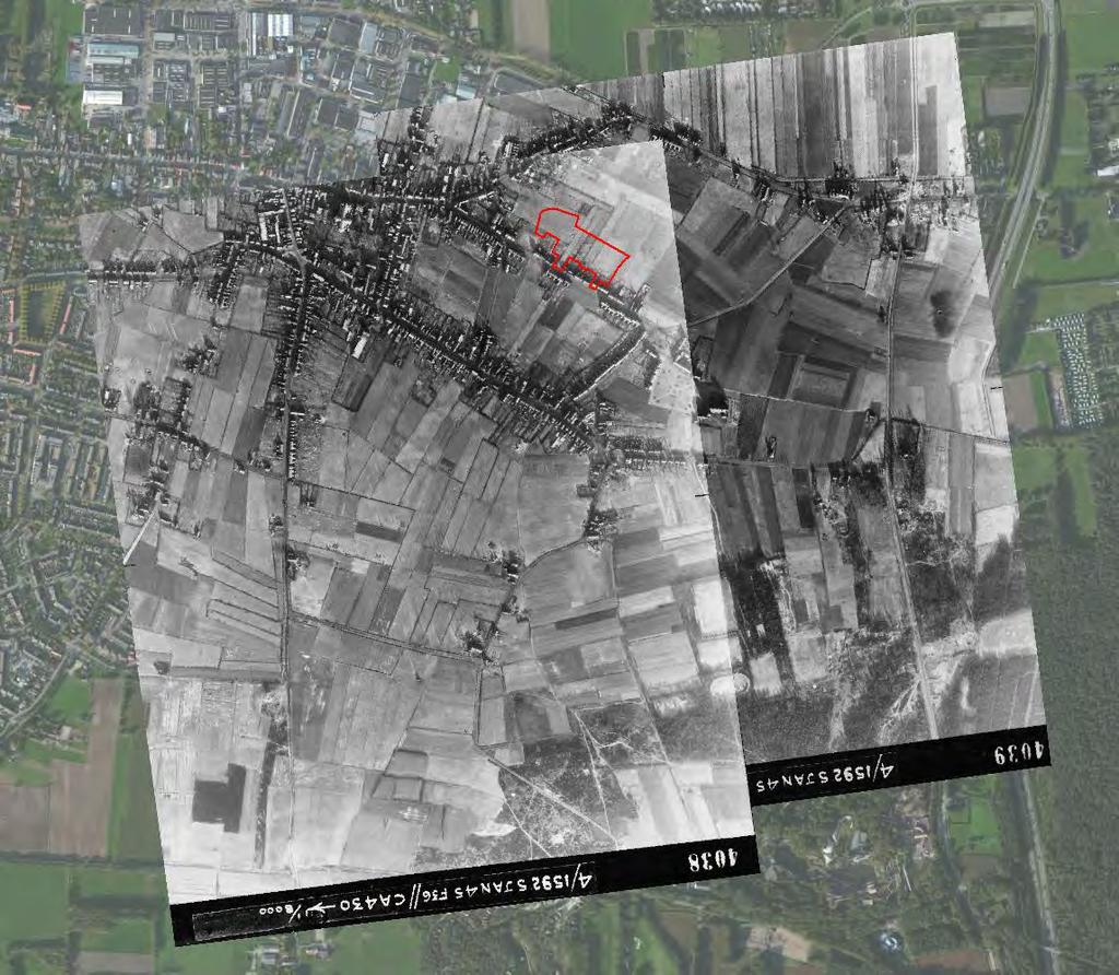 Figuur 6: Overzicht van de geraadpleegde luchtopnamen voor het project Ringvaert te Kaatsheuvel.