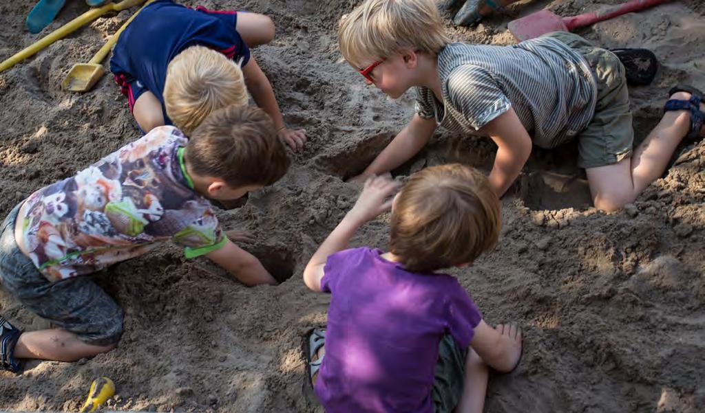 Bouwen in de zandbak Wat gaan we doen? Voeg wat simpele materialen toe aan de zandbak en geef het bouwen een nieuwe impuls! Wat gaan de kinderen ervaren?