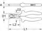 werkzaamheden in kleine ruimten ESD kopsnijtang inductie gehard precisie knippen, 61-63 HRC harde draad: 0,5 mm/awg 24 gemiddelde