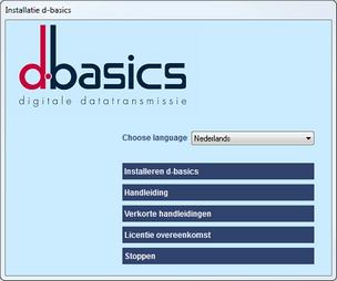 Installatie 2.1 5 De eerste stappen D-basics kan op twee manieren worden geïnstalleerd. Met behulp van een via In