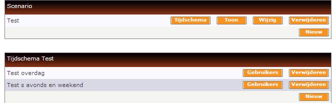 In dit voorbeeld zijn er maar twee tijdschema s aangemaakt, die we beiden gebruiken. Dus beiden worden toegevoegd, zoals men ziet in figuur 11b.